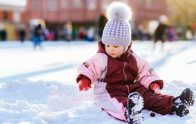ski avec bebe