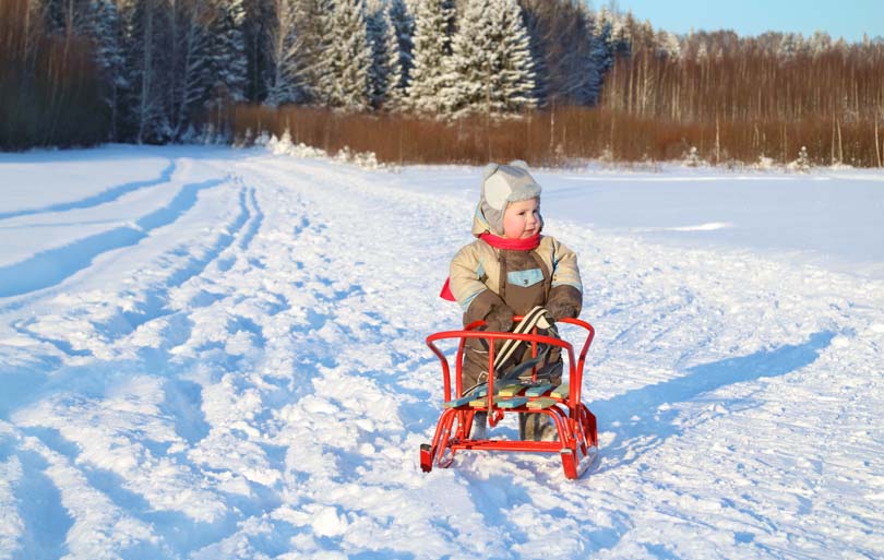 ski avec bebe
