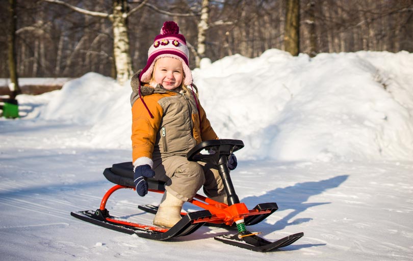 ski avec bebe