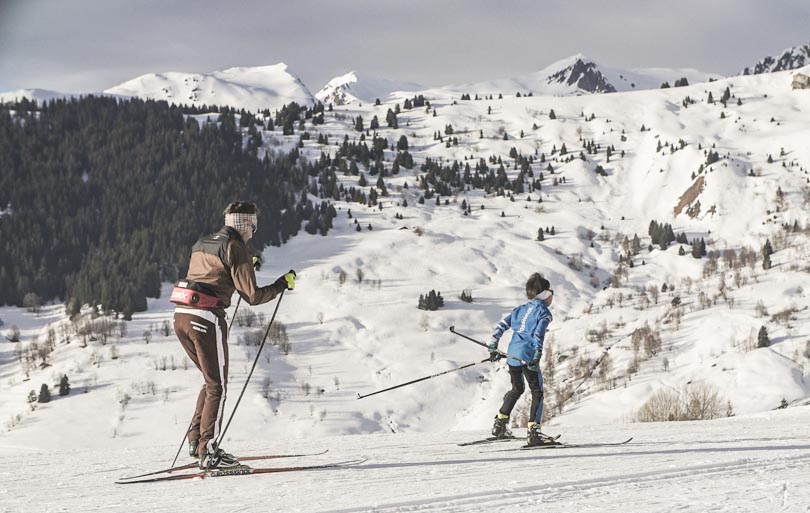 ski de fond avec enfant