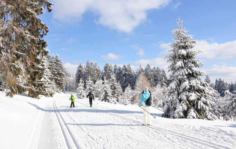 ski de fond avec enfant