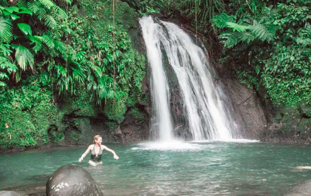 Basse-Terre : cascade aux &eacute;crevisses