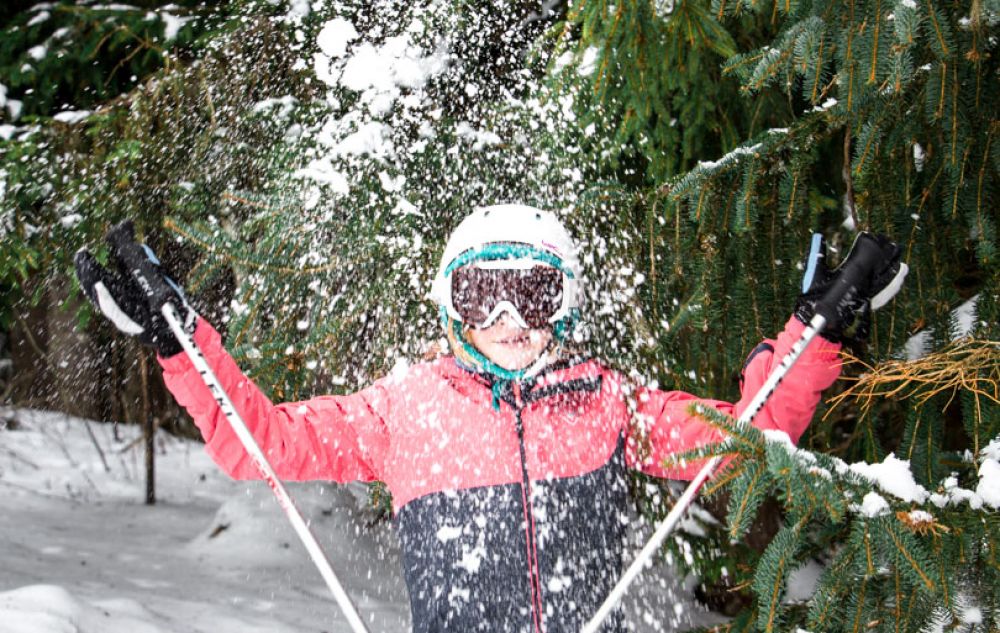 Skier &agrave; l'Espace Diamant Val d'Arly