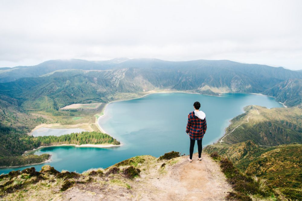 lagoa do fogo &agrave; Sao miguel Acores