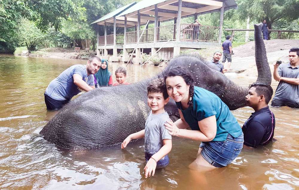 Voyage Malaisie avec enfants - refuge &eacute;l&eacute;phants