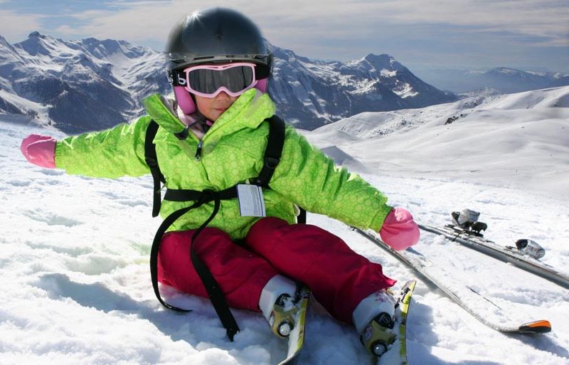 ski avec bebe