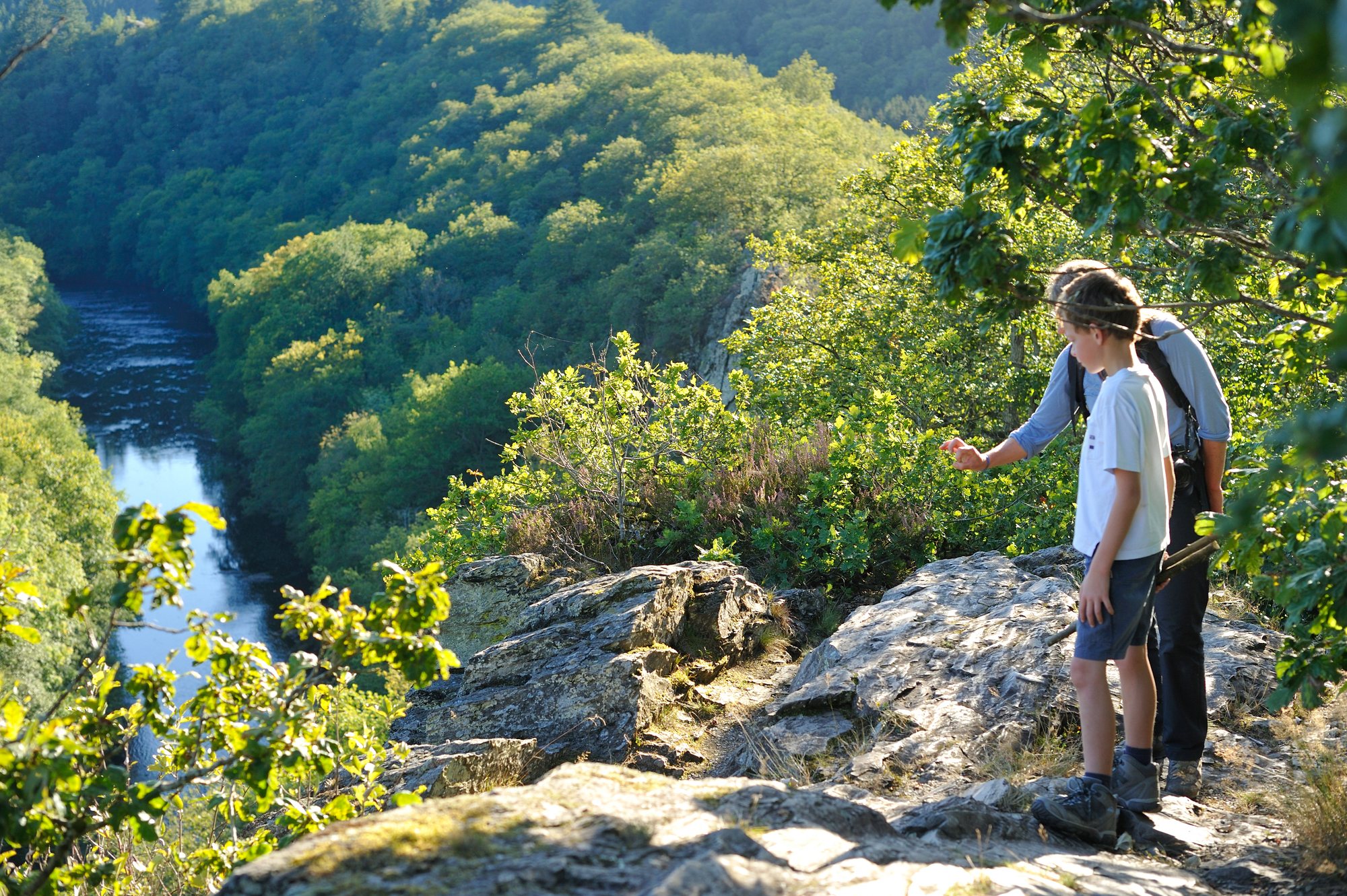Point de vue du Hérou sur la vallée de l'Ourthe, en Ardenne