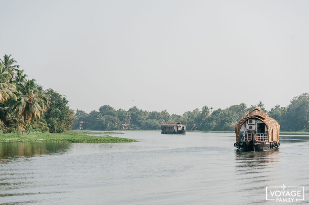 partir en inde houseboat bacwaters