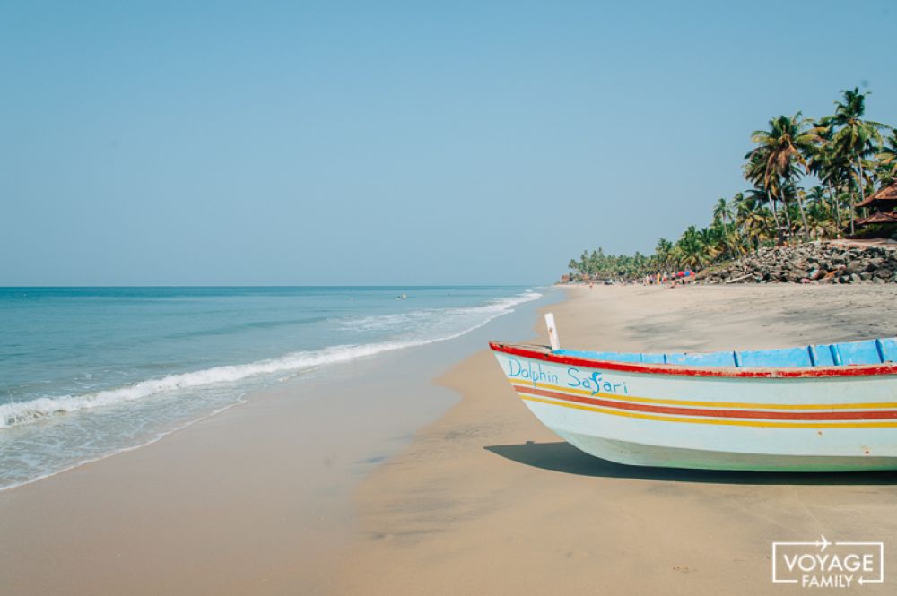 plage varkala en famille dans le sud de l'inde