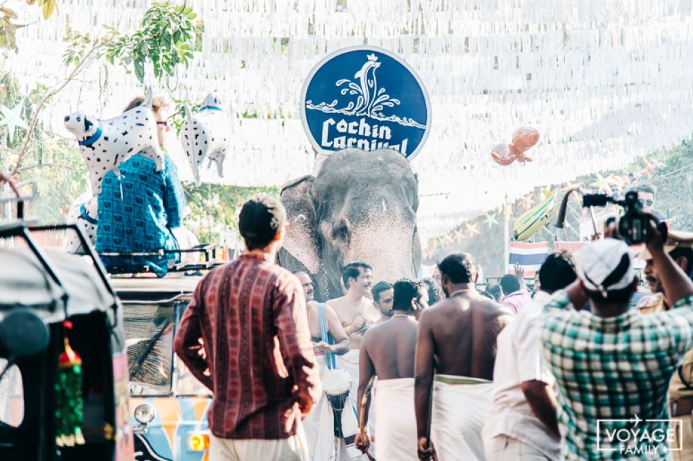 carnaval cochin kerala avec enfants