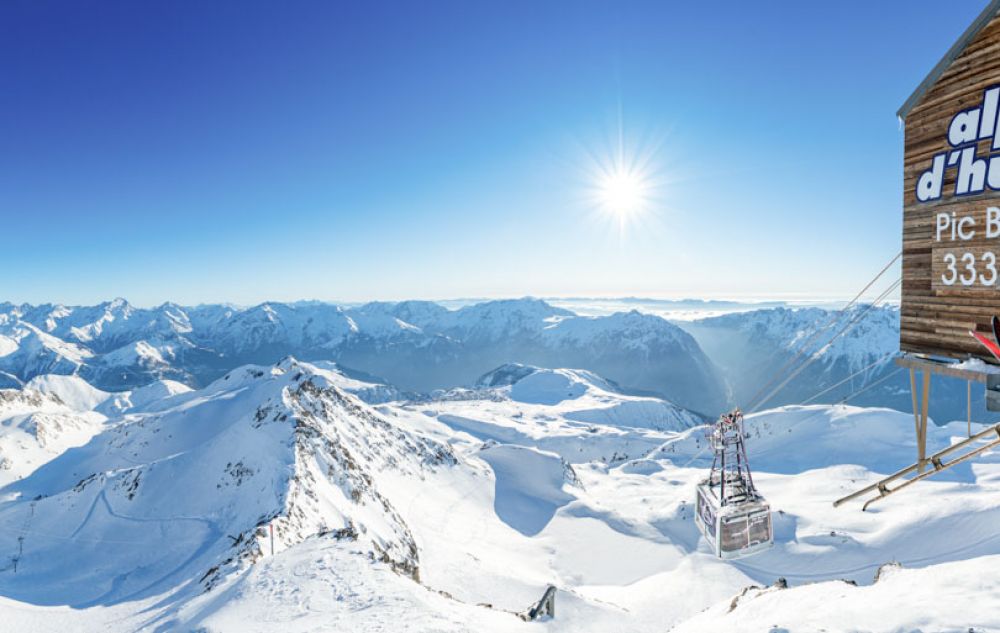 L'Alpe d'Huez en hiver 