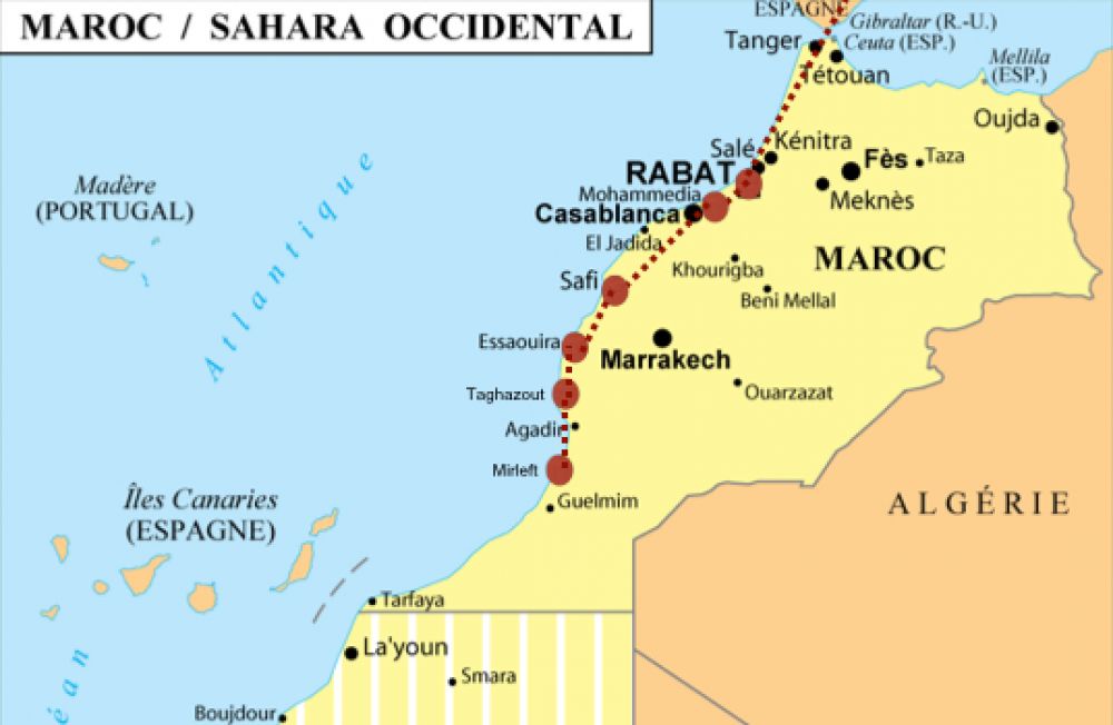 carte maroc