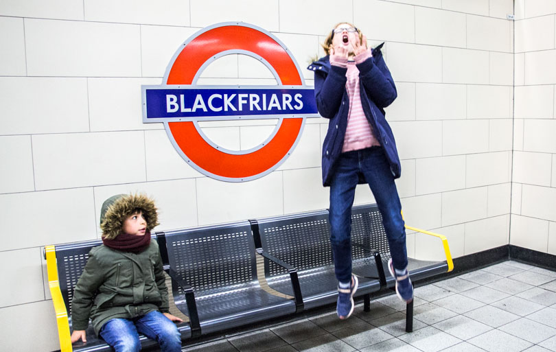 le métro à Londres avec les enfants