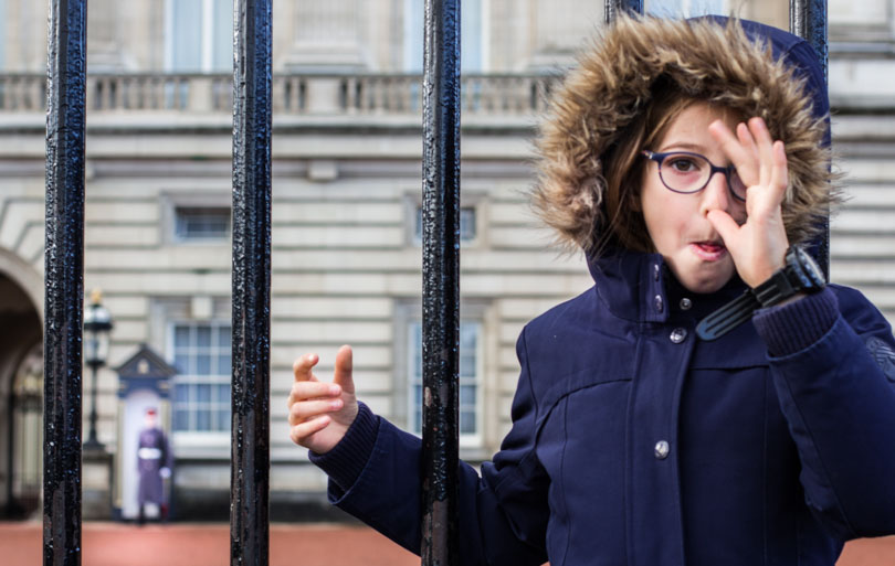 Buckingham Palace avec les enfants