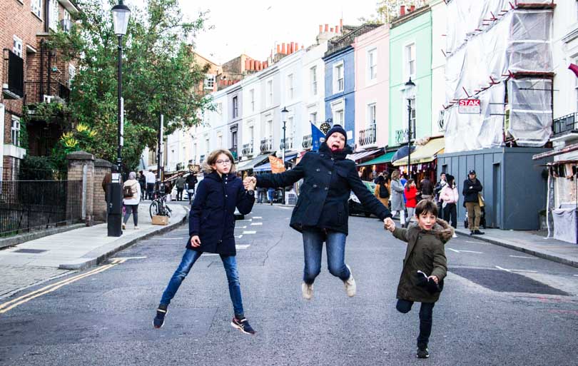 Notting Hill à Londres en famille