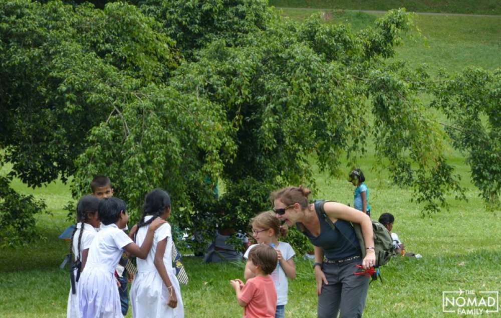 jardin botanique kandy enfant famille