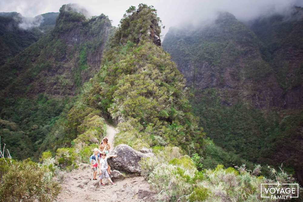 Mafate lors de vacances à la Réunion avec enfants