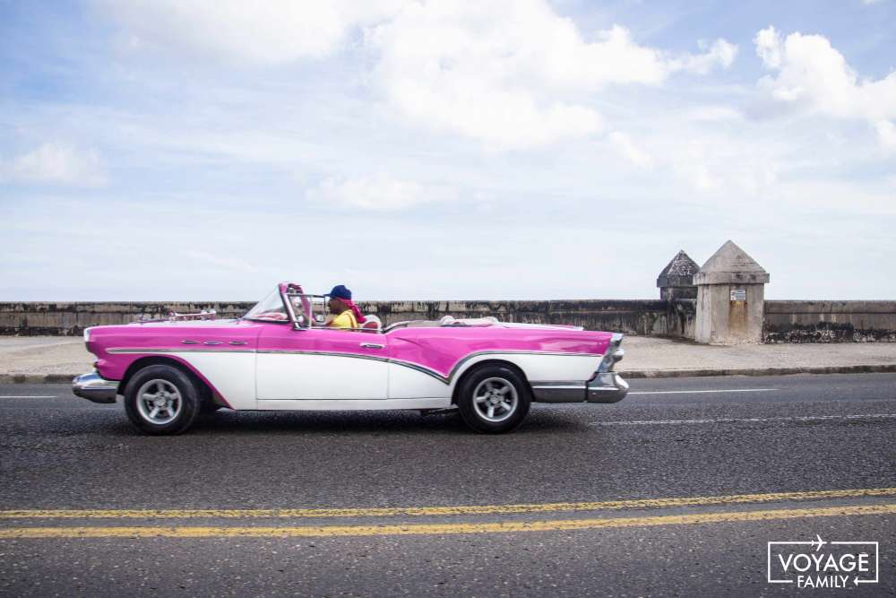 voiture la havane cuba en famille