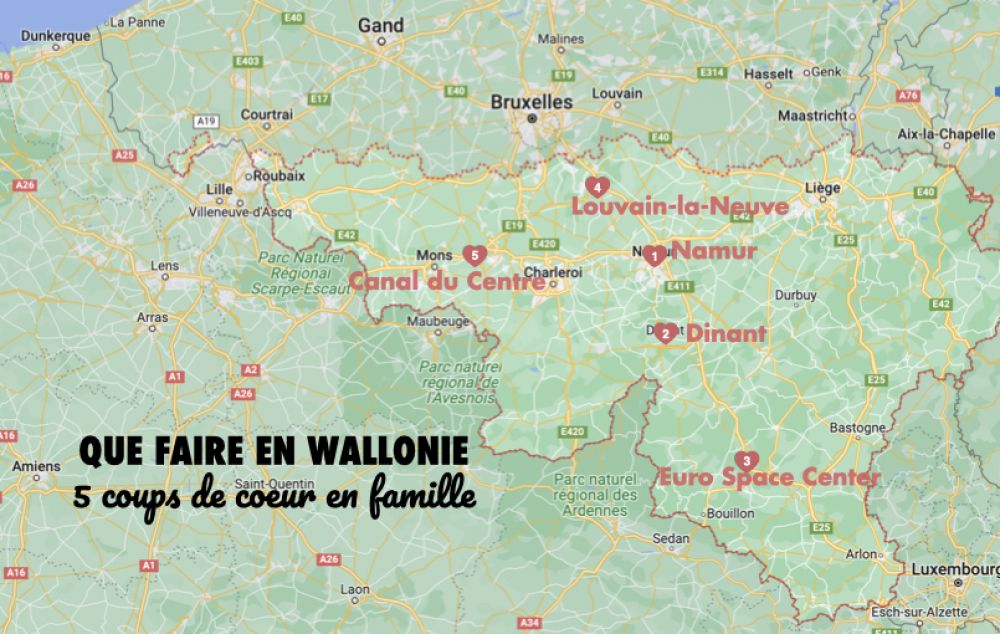 que faire wallonie