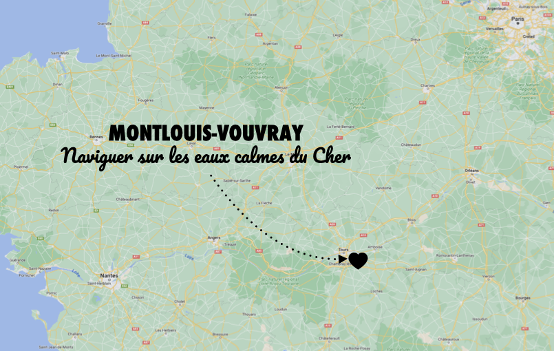 Croisière sur le Cher, carte