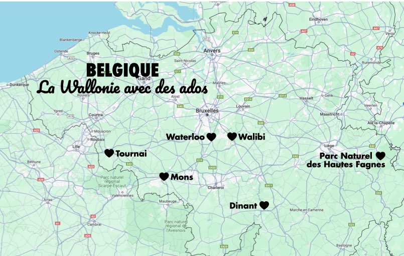 Que faire en Belgique avec des ados ?