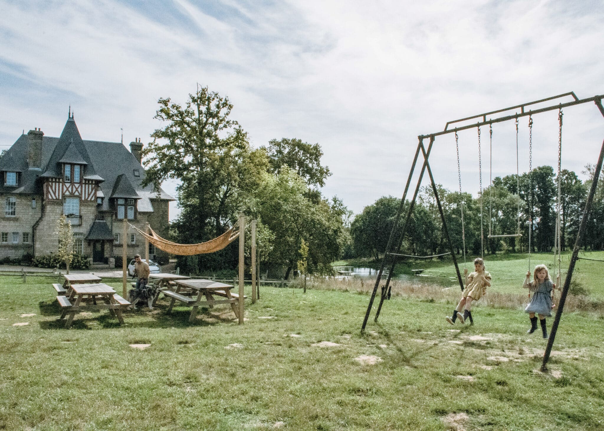 Séjour à la ferme unique avec Un Lit au Pré