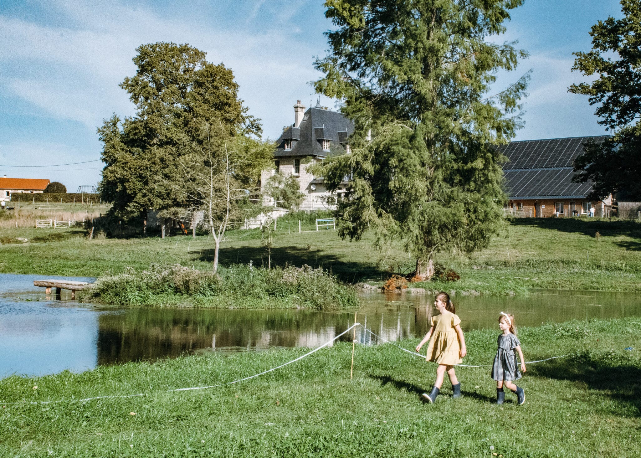 Séjour à la ferme unique avec Un Lit au Pré